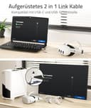 Syntech 5m Link Kabel kompatibel mit Oculus/Meta Quest 3/Quest 3S/Quest2/Pro/Pico 4 Zubehör and PC/SteamVR, USB-C-Kabel mit USB-3.0-Adapter für VR-Headset, 5 Gbit/s Datenübertragung - 2