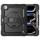 SEYMAC Funda para iPad Pro 13 Pulgadas M5/M4(2025/2024), con Protector de Pantalla, Soporte Giratorio de 360°/Correa de Mano, Correa para el Hombro, con Soporte para Bolígrafo, Negro - 8