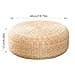 Cuscino da pavimento giapponese, in paglia naturale, in rattan, traspirante, base intrecciata rotonda, cuscino in tatami fatti a mano - 6