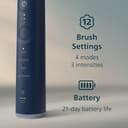 Philips Sonicare 7100 Electric Toothbrush, Sonic Toothbrush with App, 4 Brushing Modes and 3 Intensity Levels, Pressure Alert, EasyStart, SmarTimer, Navy Blue, Model HX7423/01 [New Technology] - 7