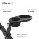 Stokke Kinderwagen Snack Tray, Black – Hält Becher, Essen und Spielzeug nah – Problemloses Befestigen, Abnehmen, Reinigen – Variierbarer Anstellwinkel – Für die Kinderwagen Stokke Xplory & Trailz - 2