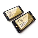 ProBucker Alnico - Juego de 2 pastillas Humbucker para pastillas Gibson Les Paul, pastillas de cuello y puente con terminales de conexión rápida de 2 conductores, arnés de cableado 2V2T, actualización - 2