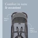 Inglesina Sketch Passeggino Leggero e Compatto, Grigio, Confortevole, fino a 17kg, Chiusura una Mano, UPF 50+ - 5