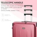 LOUIS KAISER Abierto al frente, Rojo vino, Carry-On 20-Inch, Estilo de lujo mate - 5