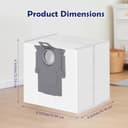 12 Bolsa para Polvo para Roborock S8+/S8 Pro Ultra/S7 MaxV Ultra/Q7 Max+/Q8 Max+/Q5 Pro+/Q5 Max+/Q10 X5+/S5+, Q7 M5+/L5+ Aspiradora Robot, Bolsas de Repuesto 3,6 L - 7