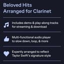 Taylor Swift - Selections from Midnights & The Tortured Poets Department. Clarinetto Solo. Include Audio-online: The Tortured Poets Department Clarinet Play-Along Bk with Online Audio - 4