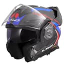LS2, Casco Moto Modulare ADVANT X CARBON FUTURE II Gloss White Blue, M - 2