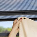 TOOLPORT Gazebo da giardino 3x4 m telaio in alluminio tetto in policarbonato da ca. 8 mm gazebo da giardino 4 teli laterali color crema - 7