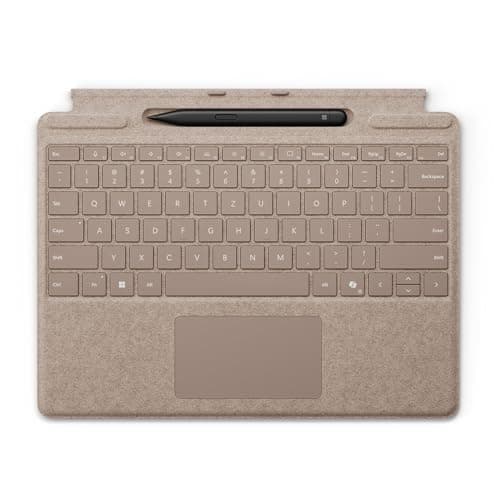 Microsoft Surface Pro Keyboard with Surface Slim Pen | Sand | QWERTZ | Compatible with Surface Pro Copilot+ PC (11th Edition), Surface Pro 9 & Surface Pro 8