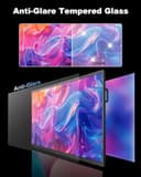 YCKJNB Pizarra Digital Interactiva 55 Pulgadas, Pantalla Táctil 4K UHD, Android 14, 8+128GB, SmartBoard Pizarra Blanca Digital Todo en Uno para Aula Oficina Hogar Negocios(Pantalla y Soporte de Pared) - 4