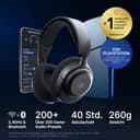 SteelSeries Arctis Nova 3P Wireless - PS5 Headset & PC Gaming Headset – App-Steuerung – 40 Std. Akku – Neodym-Magnet-Treiber – 2,4 GHz/Bluetooth – Abnehmbares Mikrofon – Für PS5, PC, Switch - Schwarz - 2