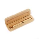 RXFSP Penna a sfera con custodia in legno, Personalizzabile, Incisione a Mano, Regalo per Laurea, Compleanno, Anniversario. Prodotto Artigianale - 4