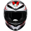 AGV K6 S Karve Premium Integralhelm Matt-Schwarz / Weiß / Rot S Carbon-Aramid Motorradhelm leicht mit Pinlock & Kommunikationsvorbereitung - 2