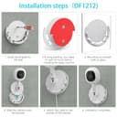 TIUIHU Schraubenloses Wandhalterungs-Set für Nanit smart Pro Baby Monitor,kein Werkzeug,Starke Klebehalterung - 5