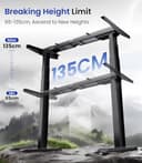 MAIDeSITe T2 Pro Max Scrivania Elettrico Regolabile in Altezza, Regolabile a 135 cm, Capacità di Carico 160kg, con Sistema di Controllo Piano-Master e Funzione di Protezione Anti-collisione - 3