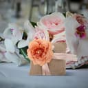 Luxshiny Cuscino Portafedi in Lino Naturale Set da 1 Pezzo Colore Arancione Rustico Decorazione Matrimonio Fatta a Mano per Cerimonia e Anniversari - 6