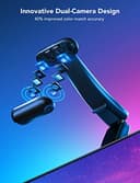 Govee Envisual LED TV Backlight T2 with Dual Cameras, 3.6M RGBIC Wi-Fi LED Strip Lights, Adapts to Ultra-Thin 55-65 inch TVs, Double Strip Light Beads, Smart App Control, Music Sync - 3