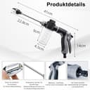Jetteryx Hochdruckpistole, Aquoxis Pressure Washer Gun – leistungsstarke 15-fache Pistole, Multi-Winkel-Düsen, verstellbar und universell für Auto, Garten & Terrasse - 5