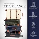 Bric's Bellagio 3.0 Spinner Trunk – Luxus-Hartschalengepäck mit großen Rädern, Teleskopgriff, Lederdetails – erweiterbarer Rollkoffer, cremefarben, 76cm Spinner, Bellagio 3.0 - 5