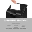 Fellowes Aktenvernichter Autofeed, 100 Blatt Minicut (P4), Papierschredder Hybrid mit automatischem und manuellem Einzug für Büro, AutoMax 100M Schredder, sehr leiser Aktenvernichter, 23L Papierkorb - 4