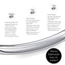 Verlobungsring Silber 925 Weißgold 585 750 PERSONALISIERT + Etui mit individueller GRAVUR Damen-Ring Heiratsantrag Solitär-Ring Zirkonia Aquamarin Turmalin Blautopas Peridot Rauchquarz - 5