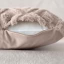 Quantum Interior by Maxland Boho-Dekokissen mit Füllung in Vintage Optik, Sofakissen Boho Style, extra weiches Wendekissen für Sofa, Bett, Büro, Kissen in Naturtönen ca 45x45 cm (Taupe) - 5