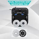 Jegehoyo Mop Cloths with Mop Plates Replacement Parts for Ecovacs Deebot X2 Omni Robot Vacuum Cleaner Mop Pad Mop Holder (Black) - 2