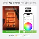 Nanoleaf Smart LED Shoe Boxes Sneaker Display Case, Stackable Shoe Storage Organizers, Collection Crate, Figures & Collectibles Showcase (4-Pack Starter Kit) - 6