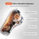 iHealth no-touch termometro della fronte, termometro a infrarossi digitale per adulti e bambini, senza contatto termometro del bambino con 3 sensori ultra-sensibili (pt3) - 3