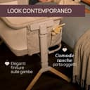 Chicco Next2Me Armonia, Culla Neonato Fianco Letto, Spondina Apribile, 11 Livelli di Altezza, Altezza Regolabile da 66 fino a 83 cm, 4 Ruote, Ottima Circolazione dell’Aria, Grigio Chiaro Melange - 3