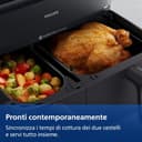 Philips Airfryer Serie 5000 doppio cestello con vapore-Frittura ad aria, cottura a vapore o combinata 19 metodi di cottura; Capacità 9L (3L + 6L), Tecnologia RapidAir Plus, Auto SteamClean (NA550/00) - 7