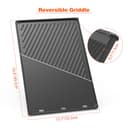 Onlyfire Cast-Iron Griddle Plancha for Weber Genesis 300 Series, Genesis E/S-310/320/330, EP-310/320/330 (2007-2016), Replacement Reversible Cooking Griddle for Weber 7528 - 2