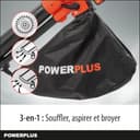 POWER plus - Soffiatore a batteria Dual Power POWDPG75270-40 V, 3 in 1: triturazione, bolle e aspirazione, velocità massima dell'aria di 210 km/h, senza batteria e caricatore - 4
