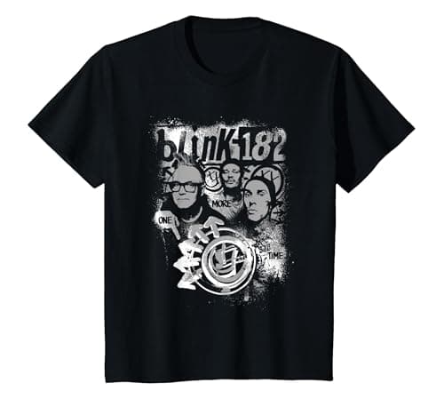 Official Blink-182 One More Time Portrait T-Shirt, Youth, Black, 4T