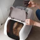 Ferplast Lettiera Gatto chiusa PRIMA Cassetta igienica gatti chiusa, trattiene gli odori ottima ventilazione, 57,5 x 51,5 x h 22 cm, Azzurro - 6