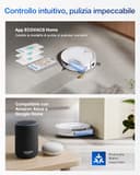 ECOVACS DEEBOT T80 OMNI Robot Aspirapolvere Lavapavimenti, 18.000 Pa, Spazzola OZMO ROLLER, ZeroTangle 3.0, Lavaggio Mocio con Acqua Calda a 40-75 °C, Asciugatura ad Aria Calda, Bianco - 8