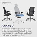 Steelcase Series 2 Ergonomic Office Chair With LiveBack Lumbar Support, 4D Armrests, Adjustable Headrest Black/Black; Made in Europe - 9
