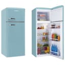 Amica KGC 15632 T Retro Kühl-/Gefrierkombination / Ice Blue (Türkis) / 144cm (H) x 55cm (B) x 62cm (T) / Retro-Design / Kühlschrank mit Gefrierfach - 9