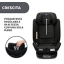 Chicco Unico Evo I-Size, Seggiolino Auto 0-36 Kg, omologato ECE R129/03, Isofix Girevole A 360° E Reclinabile, Gruppo 0+/1/2/3 Da 0 A 12 Anni - 12