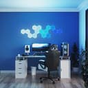 Nanoleaf Shapes Hexagon Starter Kit, 15 Smart Light Panels LED RGBW - Modular Wi-Fi Colour Changing Wall Lights, Works with Alexa Google Assistant Apple Homekit, for Room Decor & Gaming - 3