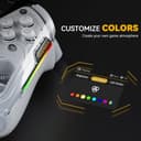 ManbaOne Interactive Screen Wireless Gaming Controller für PC/Switch/Switch 2/iOS/Android,Hall-Effekt Stick & Trigger,RGB-Beleuchtung,Remappable Buttons,1800mAh mit Ladestation (Weiß) - 5