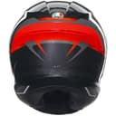 AGV K6 S Slashcut Integralhelm Schwarz/Grau/Rot Premium Motorradhelm leicht mit Pinlock & Kommunikationsvorbereitung L - 5