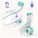 Lumineo PRO pulizia profonda del viso, spazzola per il viso con 4 accessori, silicone medicale, USB-C, impermeabile, con gel detergente abbinato per tutti i tipi di pelle PRO turchese (pelle normale) - 5