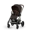 CYBEX Gold Kinderwagen Balios S Lux, Ergonomische Liegeposition, Einhand-Gurtsystem, Ab Geburt bis 22 kg (ca. 4 Jahre), Chocolate Brown - 1