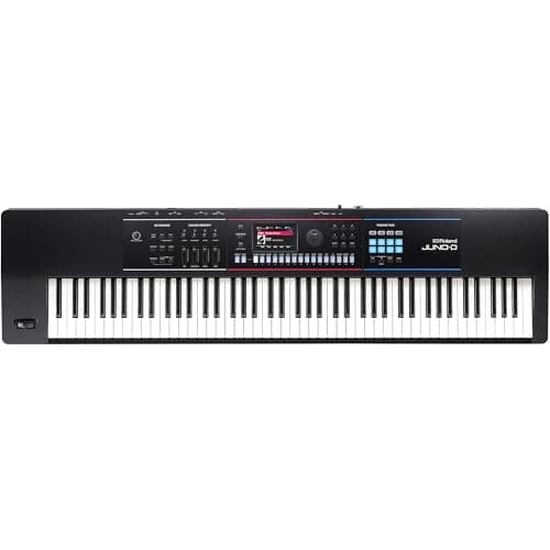 Roland JUNO-D8 Synthesizer, Weighted Keyboard with 88 Hammer Mechanic Keys, ZEN Core Engine with Over 3,800 Integrated Sounds, Intuitive Creative Tools, USB-C Audio/MIDI Interface