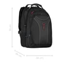Wenger Carbon Mochila para portátil, portátil de hasta 17 pulgadas, organizador de artículos, 30 l, mujer hombre, oficina viajes universidad, negro, 600637 - 2
