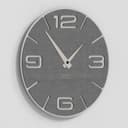 Giallobus - Reloj premium - Simple relief - Madera de MDF - Premium 45x45cm - n.03 Grey wood - Artesano Made in Italy - Silencioso - Idea de regalo - Doble nivel moderno - 2