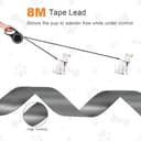 Aomig Correa Perro Extensible, 8m Correa Retráctil 360° Anti-Enredo para Perros, Correa Perro con Mango Antideslizante, Cinta Nylon Resistente y Botón de Bloqueo Rápido - 3