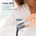 Cecotec Cepillo de Aire Secador Moldeador Alisador Multifunción 8 Cabezales CeramicCare AirGlam Champagne. 1400W, Tecnología Coanda, 3 Velocidades, 3 Temperaturas, Control Inteligente Calor, 110000rpm - 10