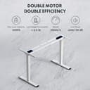 FLEXISPOT Scrivania Elettrica Regolabile in Altezza 180×80 cm con Doppio Motore e Porta USB, Piano Monoblocco da 25 mm, Gambe a 3 Sezioni, Portata 120 kg, 4 Memorie, Rilevamento Ostacoli - 3